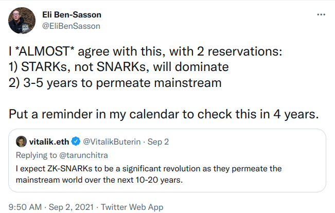 Eli Ben-Sasson likes STARKs better